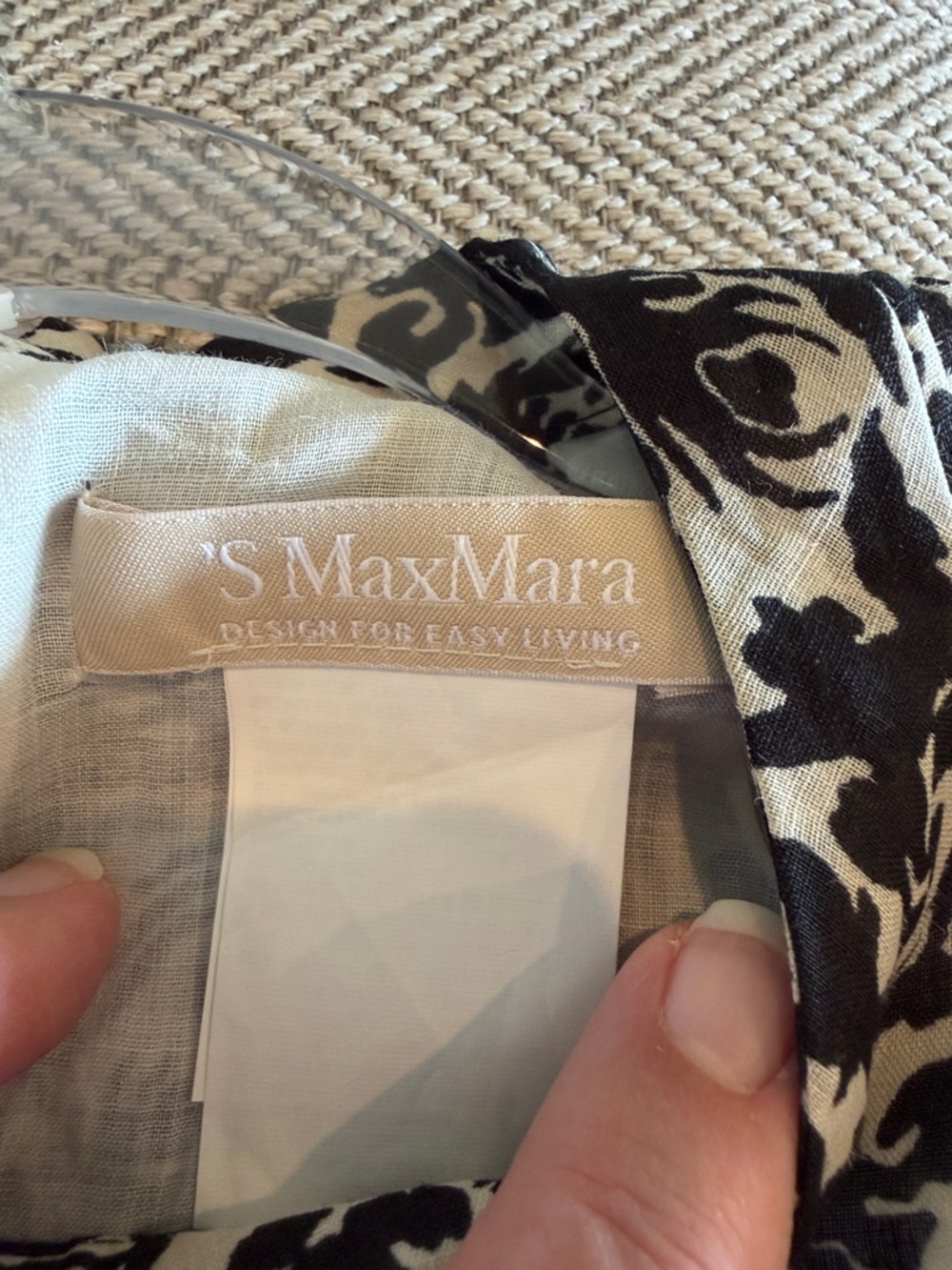 Max Mara Patterned Shift Dress - Picture 7 of 8